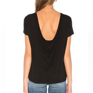 Revolve Draped Back Jersey Top